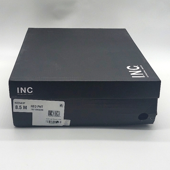 I.N.C. International Concepts Keenahp Red Patent Over-the-Knee Boots 8.5 Vegan - Picture 13 of 13